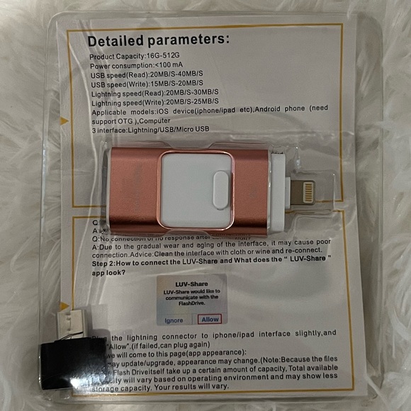 USB Flash Drive Huge Storage Capacity with 1TB Pink - Picture 9 of 11